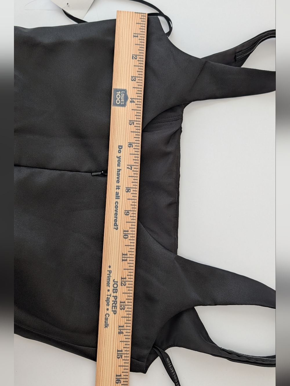 Dessy Square Neck Satin Midi Dress with Full Skirt Flower Sash Black Size 2 - Picture 7 of 9